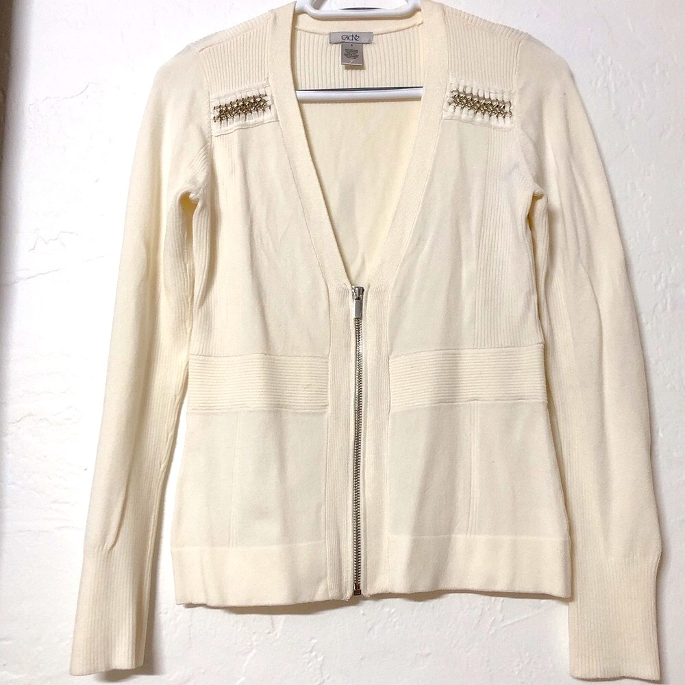 Cache Knitted Blazer/ Cardigan Size S - Picture 3 of 8